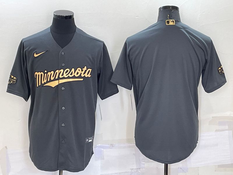 Men Minnesota Twins Blank Grey 2022 All Star Nike MLB Jerseys->milwaukee brewers->MLB Jersey